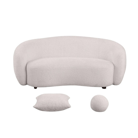 Quality 2pc Teddy Fabric Sofa & Loveseat - image 2