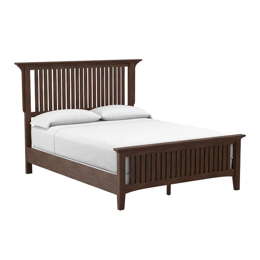 Engineered Wood OSP Home Furnishings Modern Mission Queen Bedroom Set with 2 Nightstands and 1 Dresser - image 2