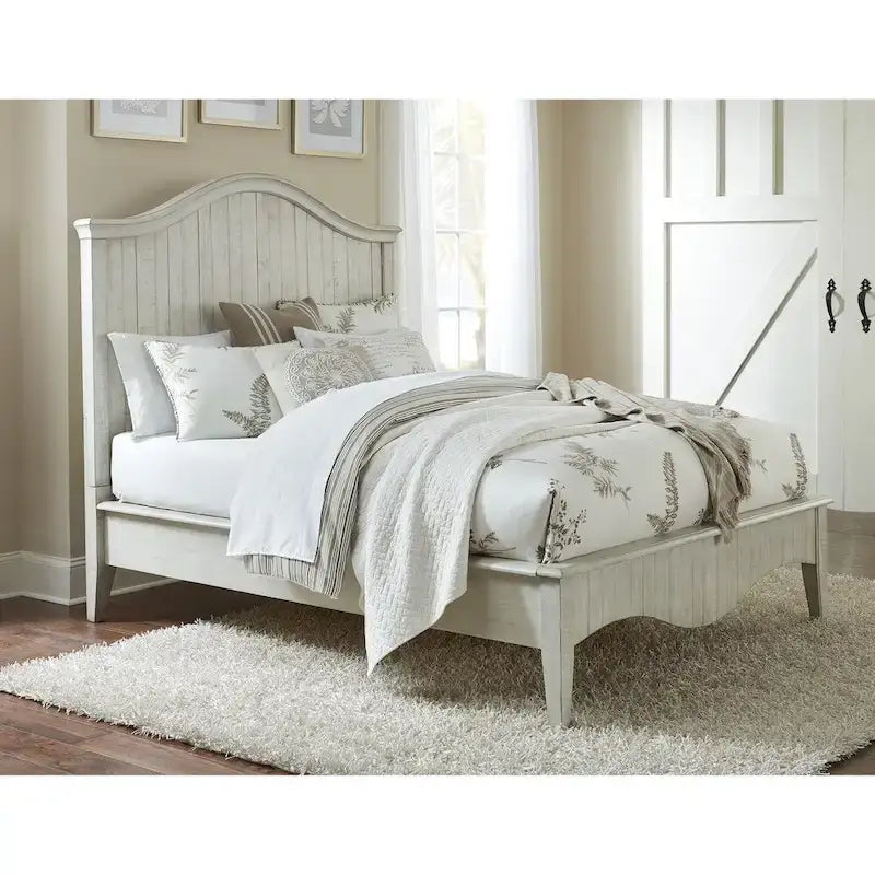 Ella Solid Wood California-King Bed in White Wash - image 3