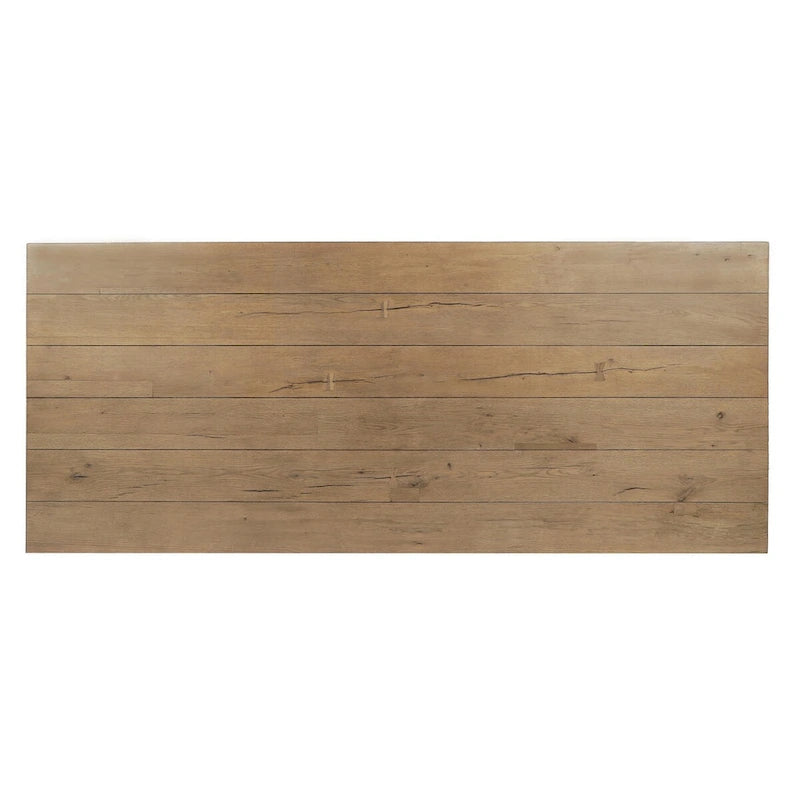 Solid Wood Classic Home Arleth 94 Reclaimed Oak Transitional Dining Table in Natural - image 5