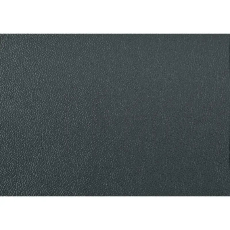 Solid Wood Roxine Dark Gray Grain Leather Love Seat - image 5