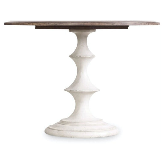 Solid Wood Furniture Brynlee 42 Round Shabby Chic Farmhouse Dining Table - image 2