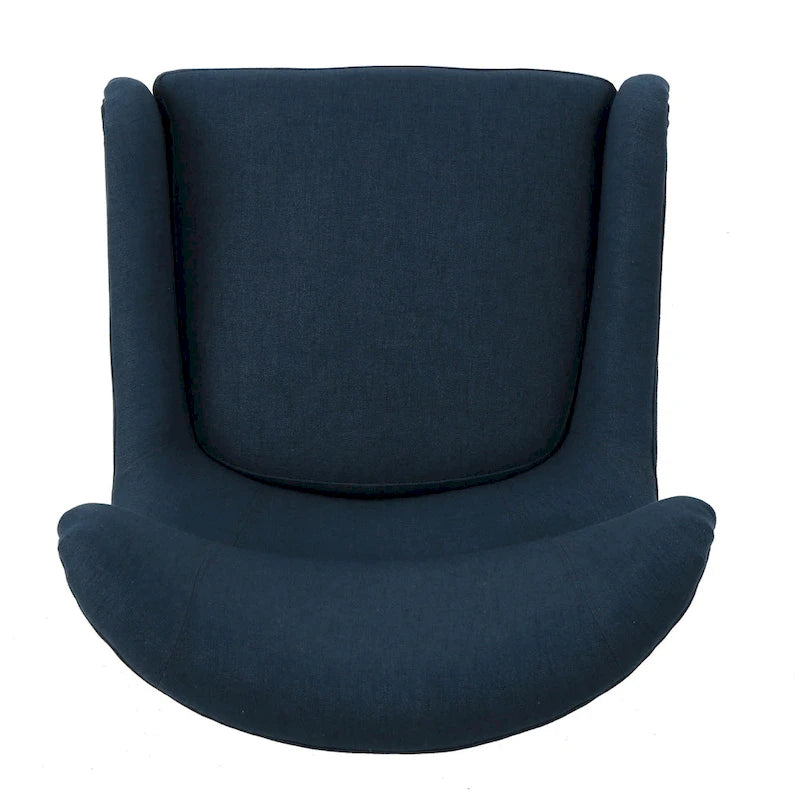 Navy Blue 27 High Back Accent Chair with Wing Back