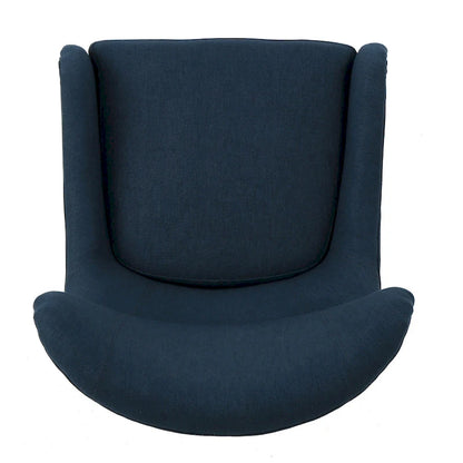 Navy Blue 27 High Back Accent Chair with Wing Back