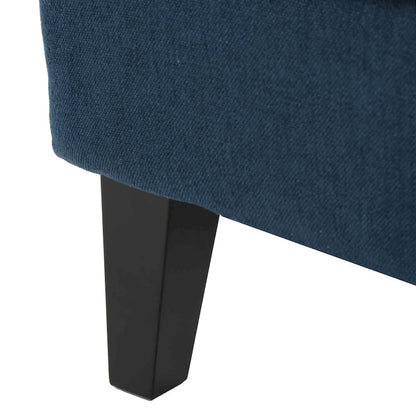 Navy Blue 27 High Back Accent Chair with Wing Back