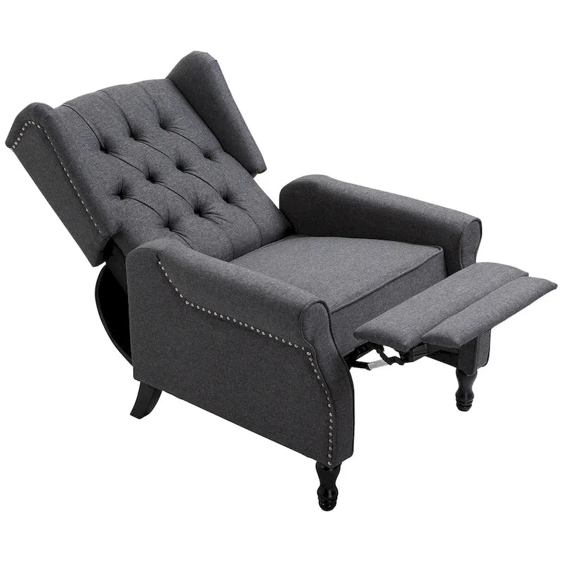 Grey Modern 26 Tufted Recliner Chair