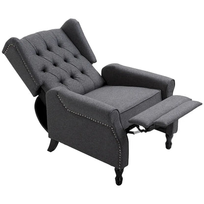 Grey Modern 26 Tufted Recliner Chair