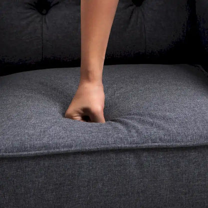 Grey Modern 26 Tufted Recliner Chair