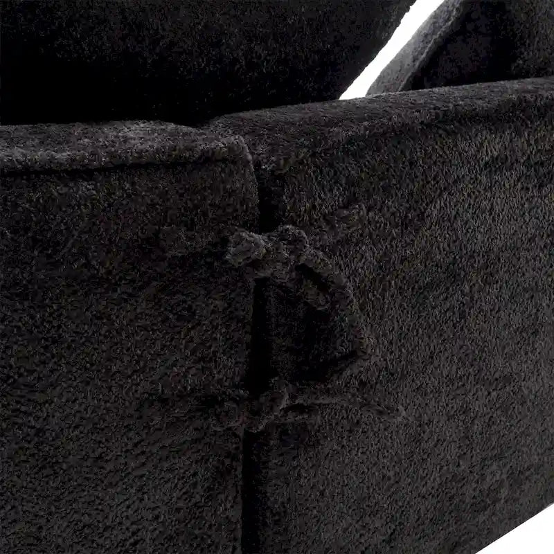 Living Room Oversized Boucle Sofa 3 Seater