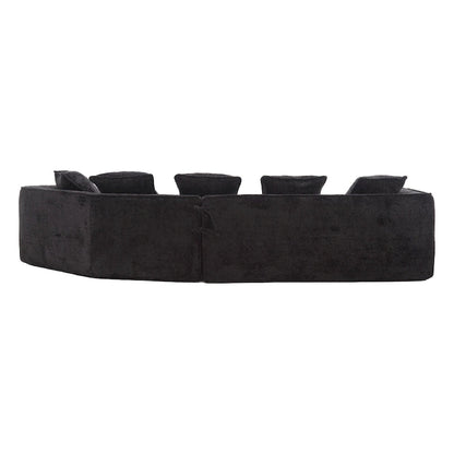 Living Room Oversized Boucle Sofa 3 Seater