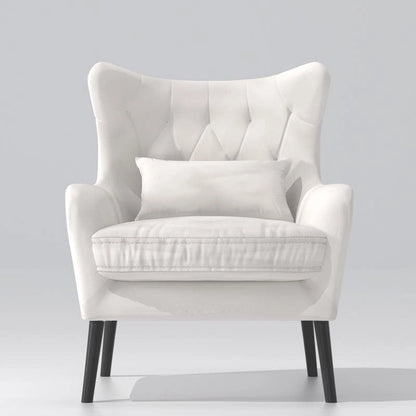 Velvet Accent Chair Comfy Oversized Reading For Living Room(Set of 2)