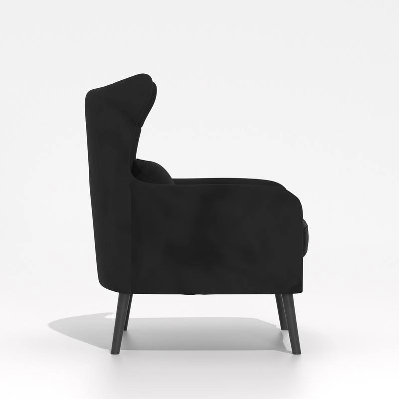 Velvet Accent Chair Comfy Oversized Reading For Living Room(Set of 2)