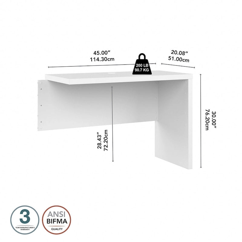 Echo 42W Desk Return/Bridge by Bush Business Furniture