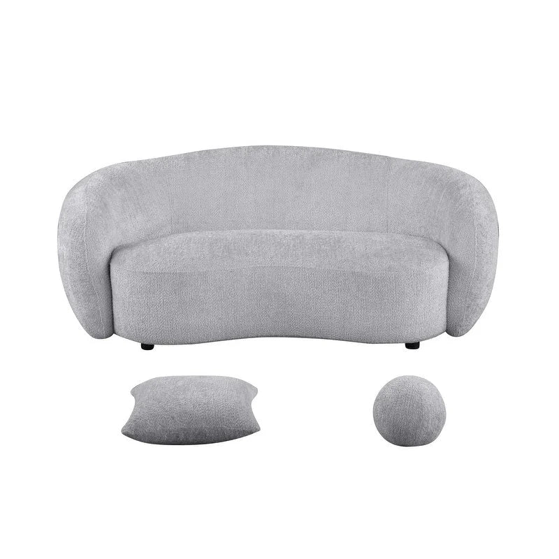Best Quality 2pc Teddy Fabric Sofa & Loveseat