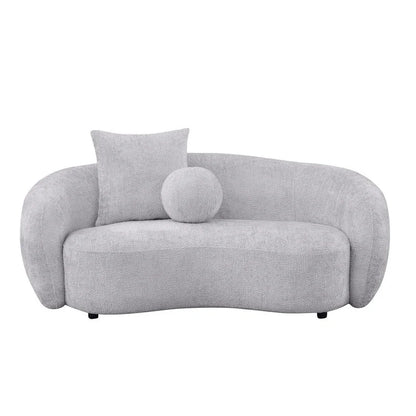 Best Quality 2pc Teddy Fabric Sofa & Loveseat