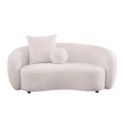 Best Quality 2pc Teddy Fabric Sofa & Loveseat