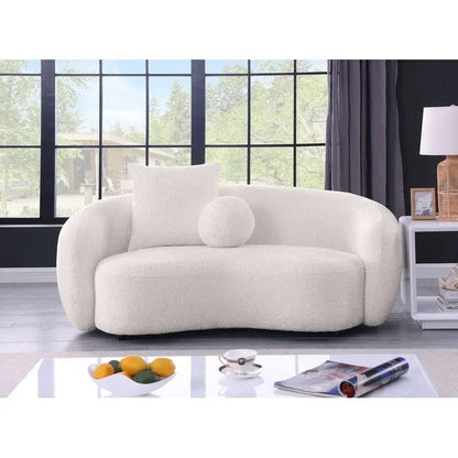 Best Quality 2pc Teddy Fabric Sofa & Loveseat