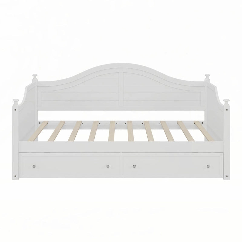 Twin Size Wood Daybed with Drawers