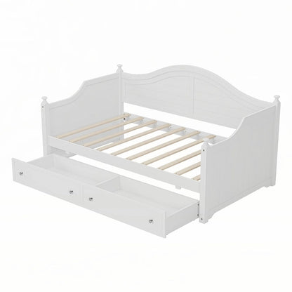 Twin Size Wood Daybed with Drawers