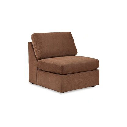 Signature Design by Ashley Modmax Orange 6-Piece Sectional with Audio Console - 139W x 86D x 36H