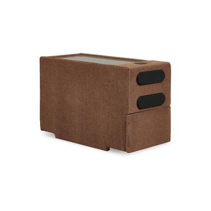 Signature Design by Ashley Modmax Orange 6-Piece Sectional with Audio Console - 139W x 86D x 36H