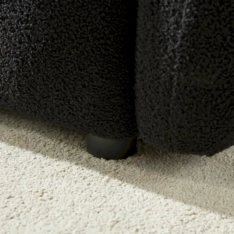 2-Pieces 6-Seat Teddy Fabric Sectional Sofa Set (3+3) with Wooden Frame & 6 Pillows - image 16
