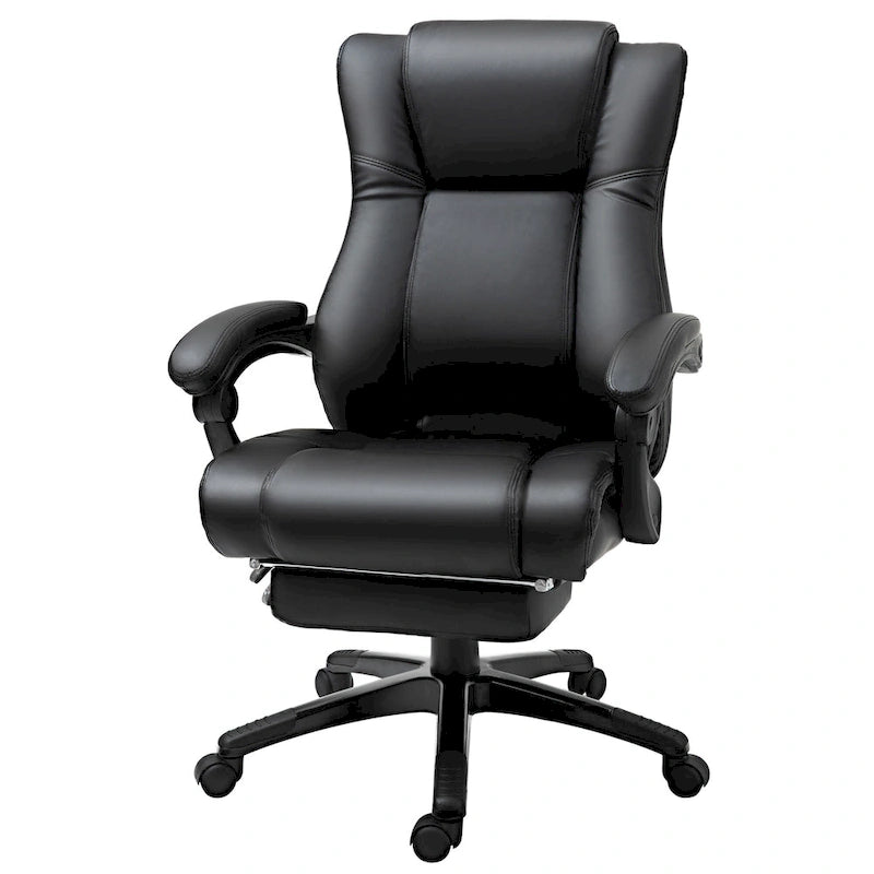 Executive High Back Office Chair Executive Computer Desk Chair with Adjustable Height and Retractable Footrest
