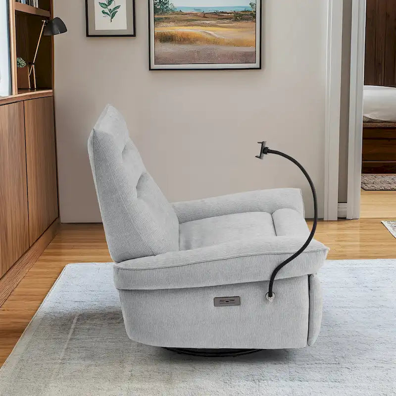Upholstered Power Recliner Lounge Chair for Living Bedroom