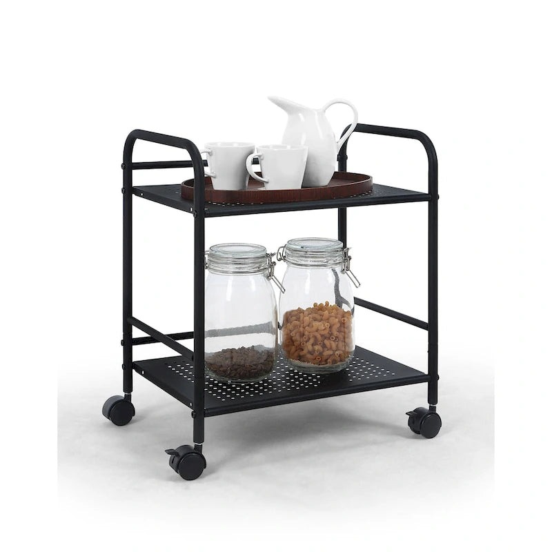 2-Tier Rolling Utility Cart