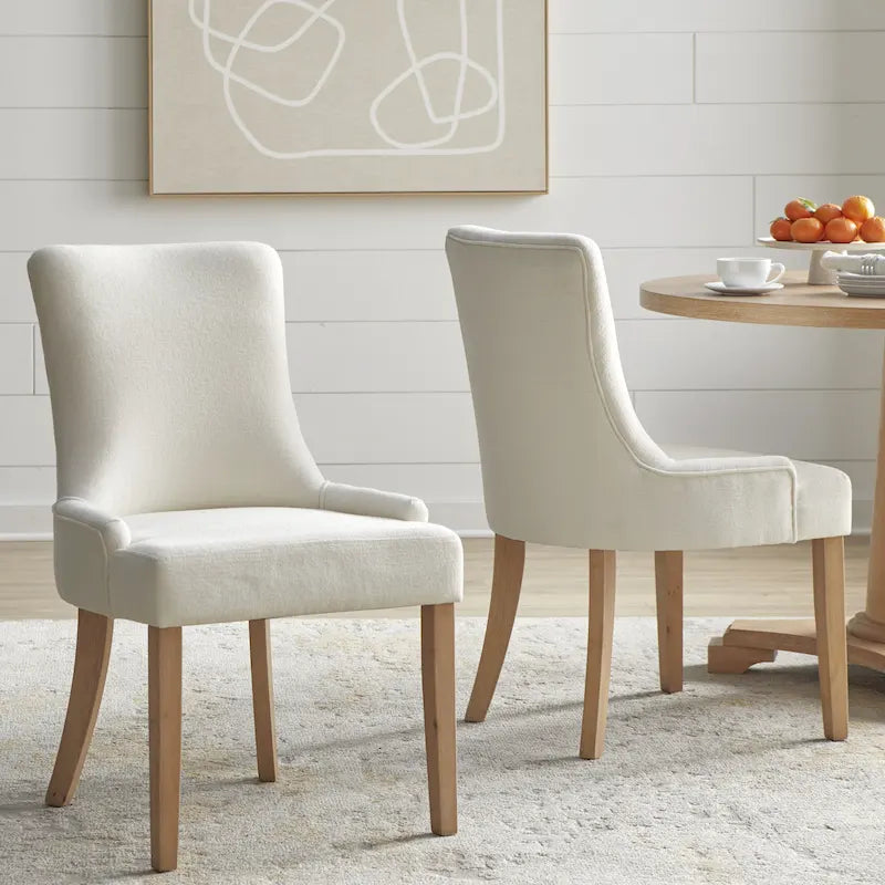 Simple Living Anneli Upholstered Dining Chairs (Set of 2)
