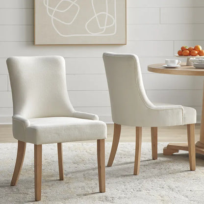 Simple Living Anneli Upholstered Dining Chairs (Set of 2)