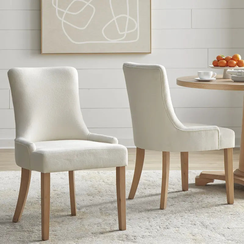 Simple Living Anneli Upholstered Dining Chairs (Set of 2)