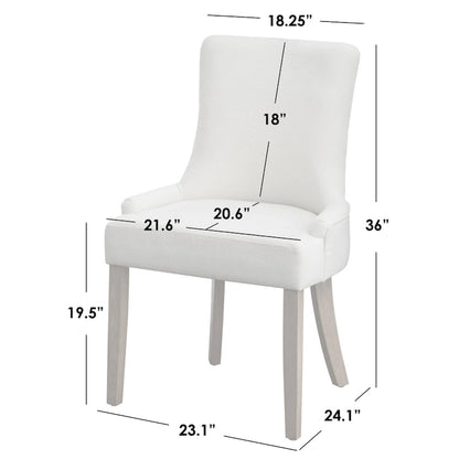 Simple Living Anneli Upholstered Dining Chairs (Set of 2)