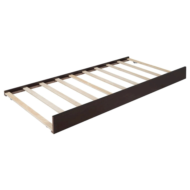 Queen Wood Platform Bed with 2 Drawers & Twin XL Trundle