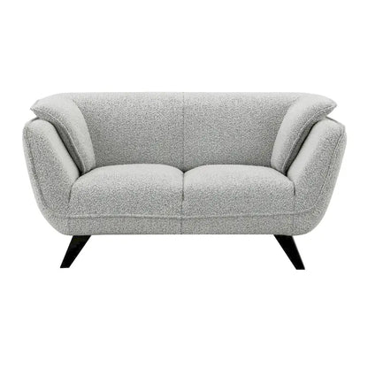 Light Gray Boucle Loveseat