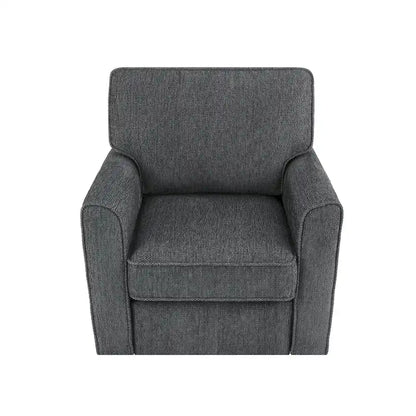 Accent Barrel Chair with Side Pockets360 Swivel Office Chair Chenille Armchair for Office