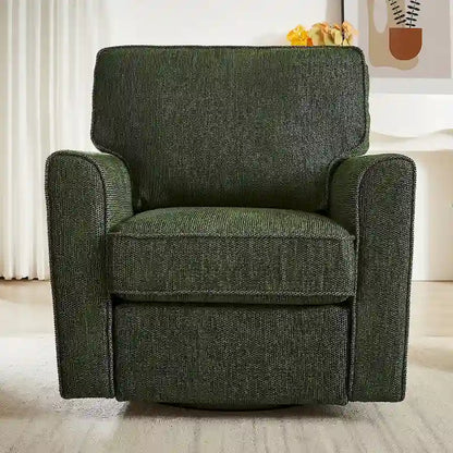 Accent Barrel Chair with Side Pockets360 Swivel Office Chair Chenille Armchair for Office