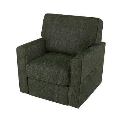 Accent Barrel Chair with Side Pockets360 Swivel Office Chair Chenille Armchair for Office