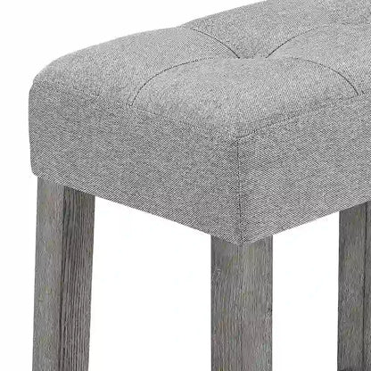 Bar Dining Table Set and 3 Bar Stools with Power Outlet Kitchen Breakfast Nook Wooden Dining Table Chairs Sets