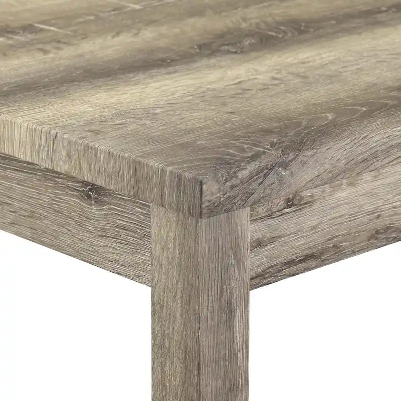 Bar Dining Table Set and 3 Bar Stools with Power Outlet Kitchen Breakfast Nook Wooden Dining Table Chairs Sets