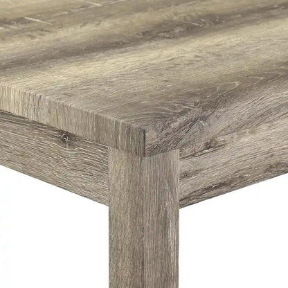 Bar Dining Table Set and 3 Bar Stools with Power Outlet Kitchen Breakfast Nook Wooden Dining Table Chairs Sets