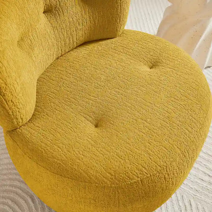 Art Leon Flannel Upholstered Swivel Accent Chair