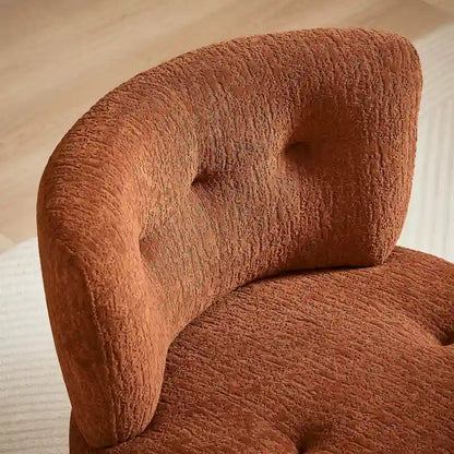 Art Leon Flannel Upholstered Swivel Accent Chair