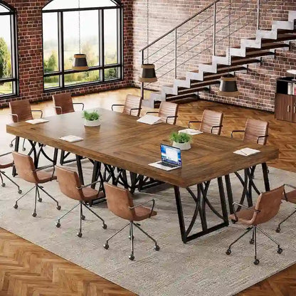 63-Inch Conference Table for 6-8 People, Rectangular Meeting Table