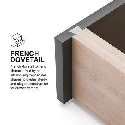 Furniture of America Eugene Traditional Solid Wood 3-Piece Panel Bedroom Set