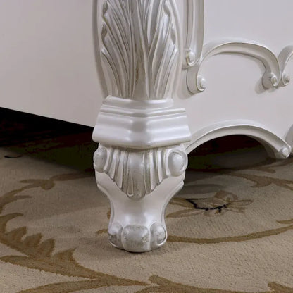 Furniture of America Eugene Traditional Solid Wood 3-Piece Panel Bedroom Set