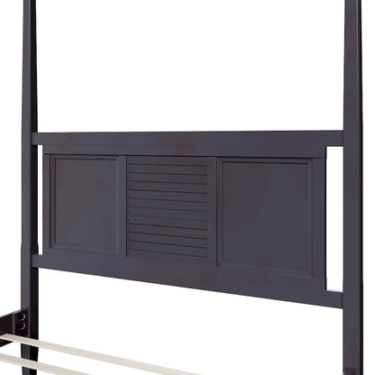 Queen Size Solid Pine Four Poster Bed with 75 Tall Four Poster Bed Frame