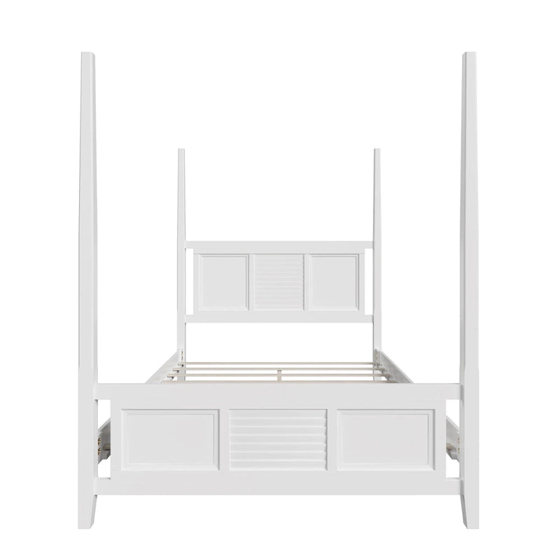 Queen Size Solid Pine Four Poster Bed with 75 Tall Four Poster Bed Frame