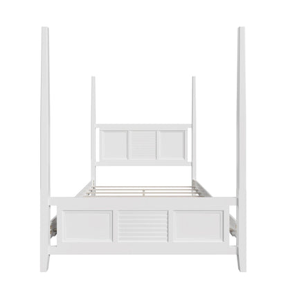 Queen Size Solid Pine Four Poster Bed with 75 Tall Four Poster Bed Frame