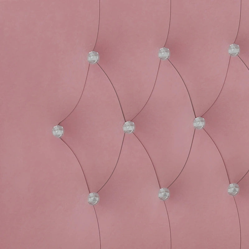 Queen Size Velvet Platform Bed with Tufted Headboard, Underbed Storage & Removable Velcro Fabric Cover